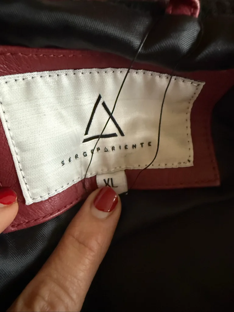 Serge Pariente, chaqueta de cuero para hombre talla XL, nueva sin etiqueta – photo 8